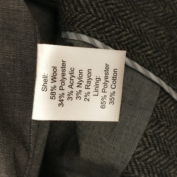 Herringbone Tweed Waistcoat Vest Full Back Wool Blend Classic Styling 42" Chest - Picture 5 of 7